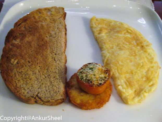 The Mild English Cheddar Omelet.